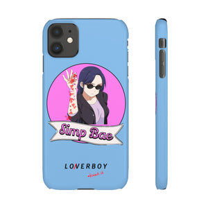 “Simp Bae” (Heartbreak Blue) Snap Case