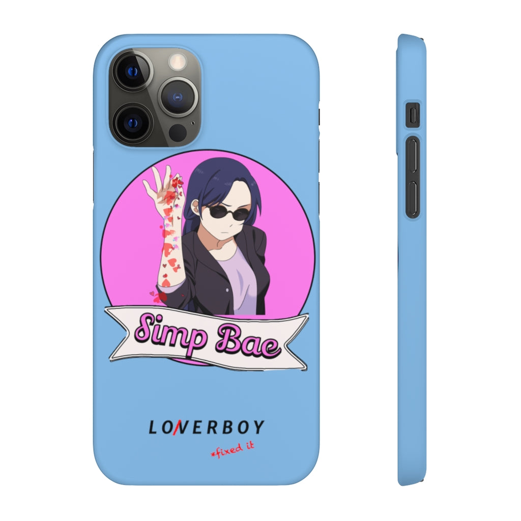 “Simp Bae” (Heartbreak Blue) Snap Case