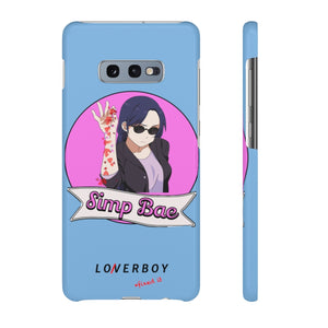 “Simp Bae” (Heartbreak Blue) Snap Case