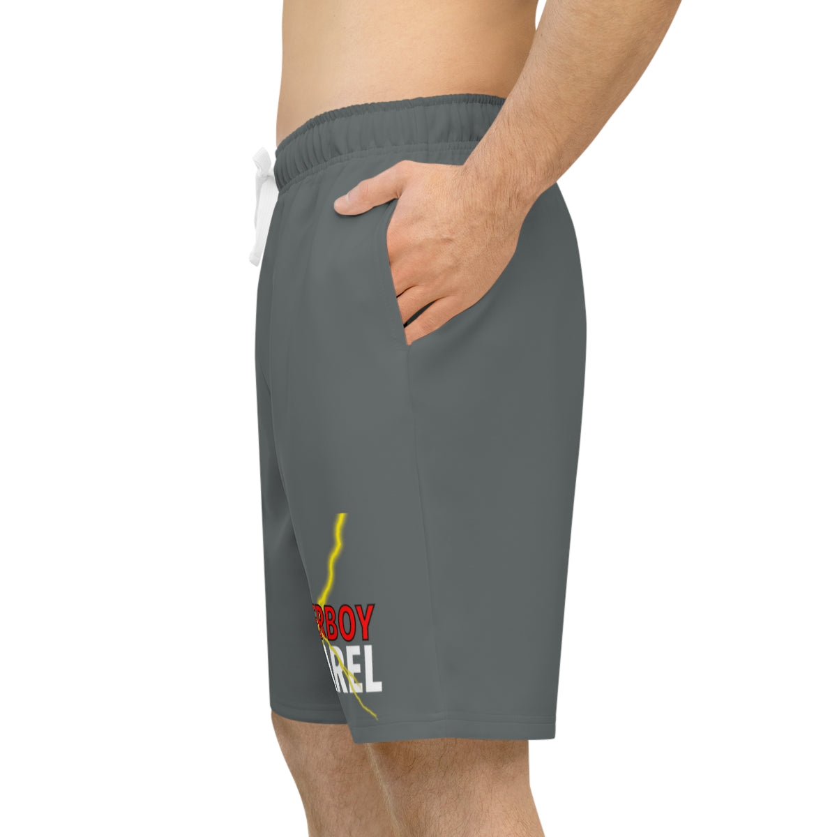 “Shot Caller” GRAY Athletic Long Shorts