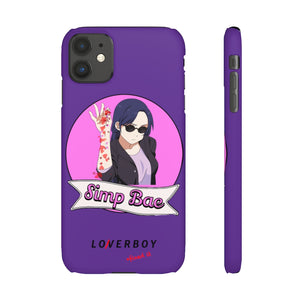 “Simp Bae” (Passion Purple) Snap Case