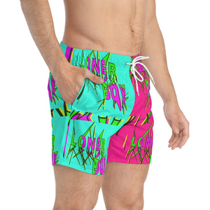 Men’s ABSTRAK “NOW & L8R” Swim Trunks