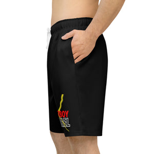 “Shot Caller” BLACK Athletic Long Shorts