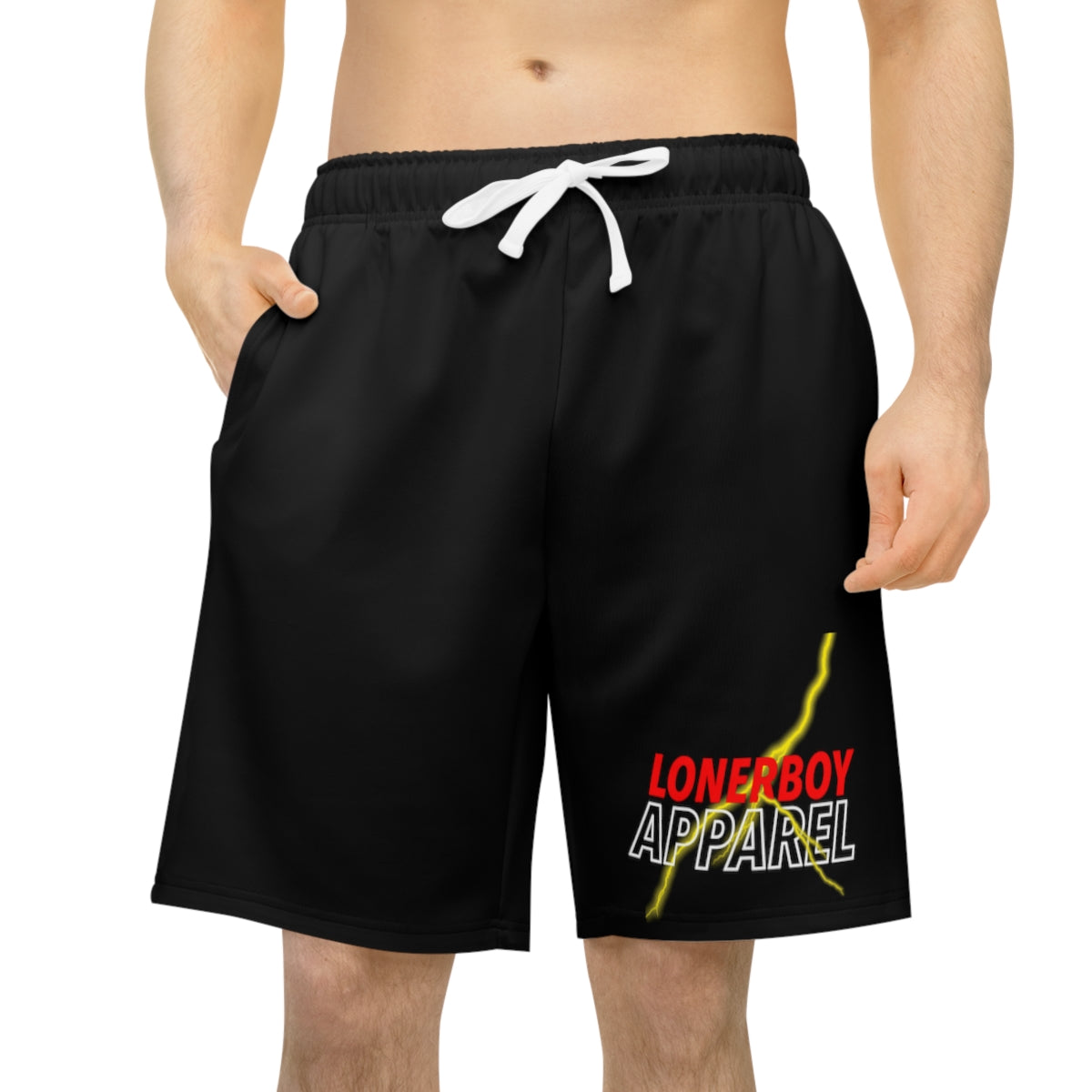 “Shot Caller” BLACK Athletic Long Shorts