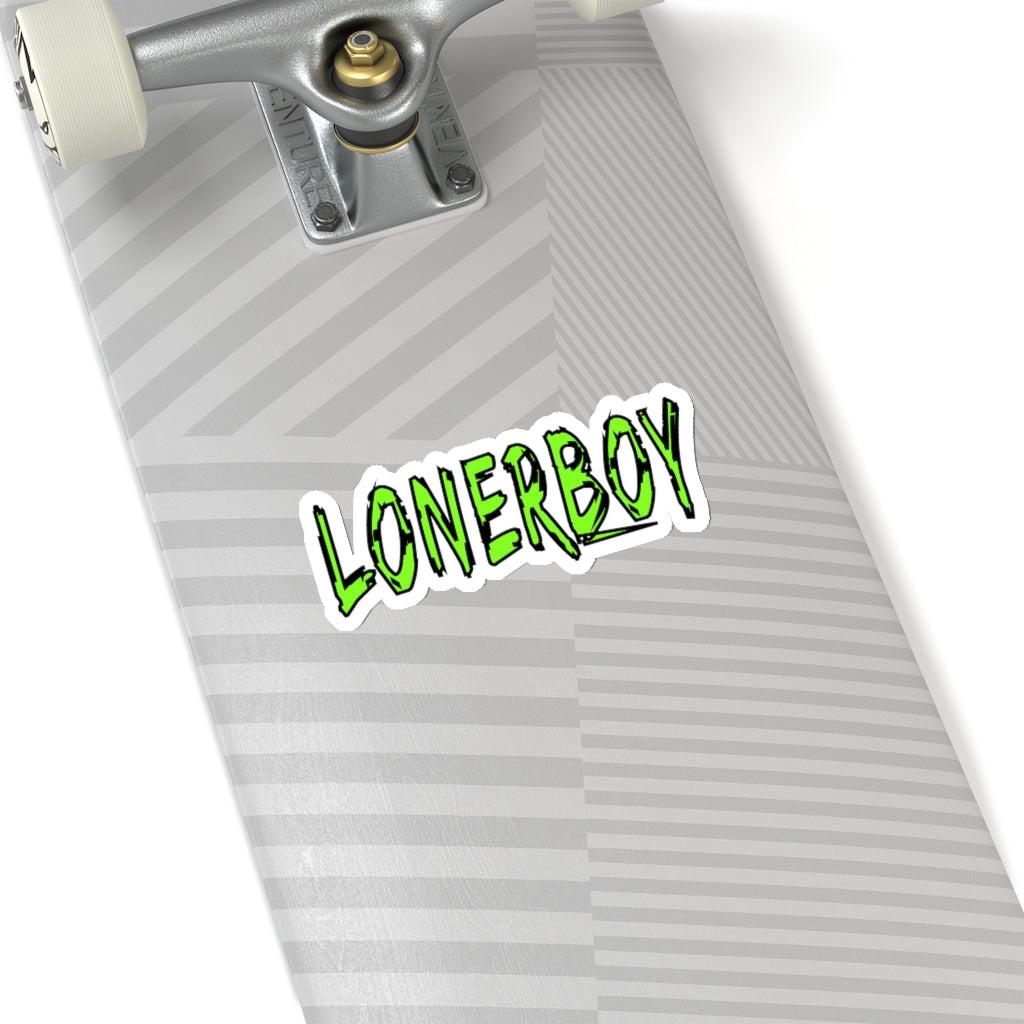 LONERBOY Logo (Monster Lime) Kiss-Cut Sticker