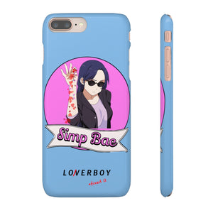 “Simp Bae” (Heartbreak Blue) Snap Case