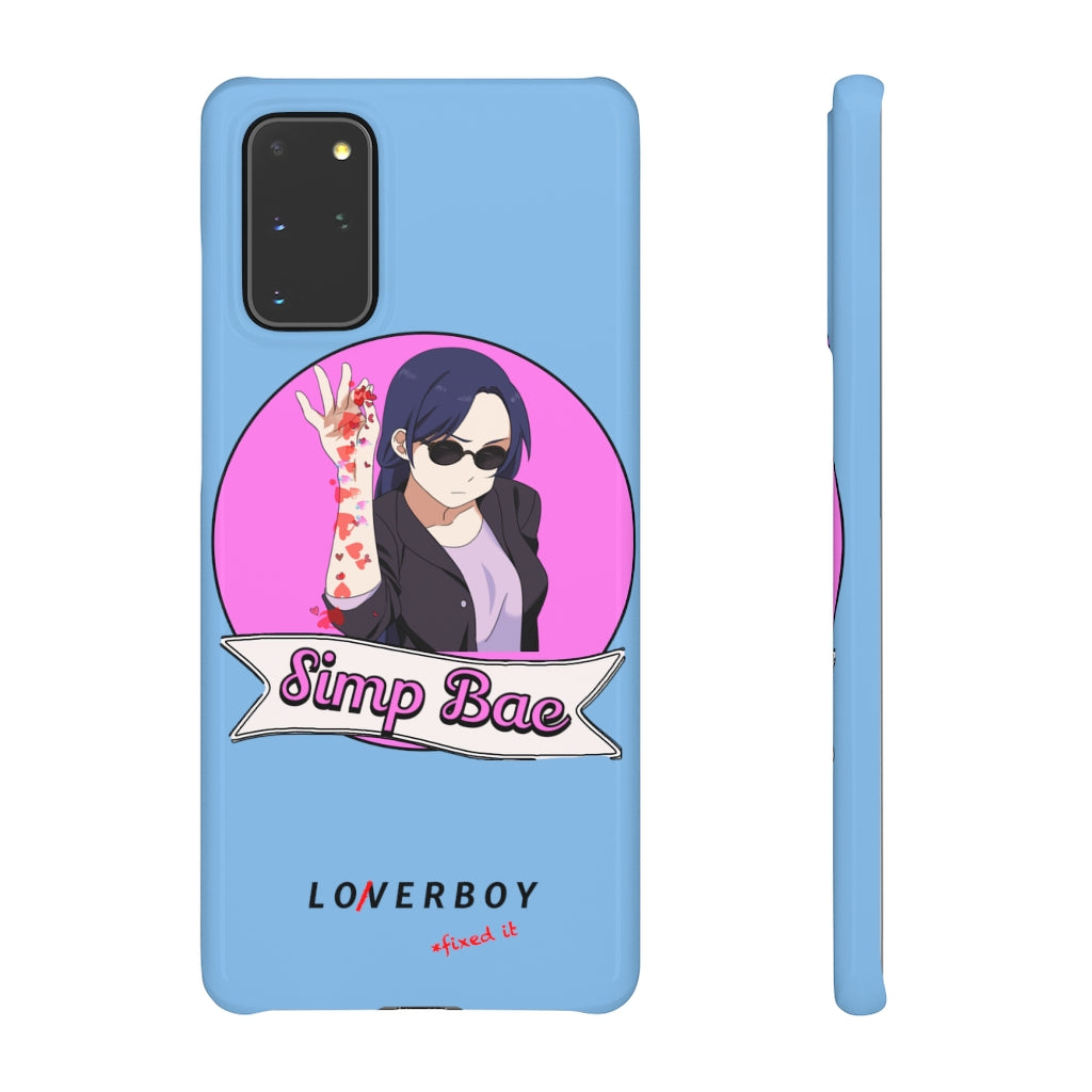 “Simp Bae” (Heartbreak Blue) Snap Case