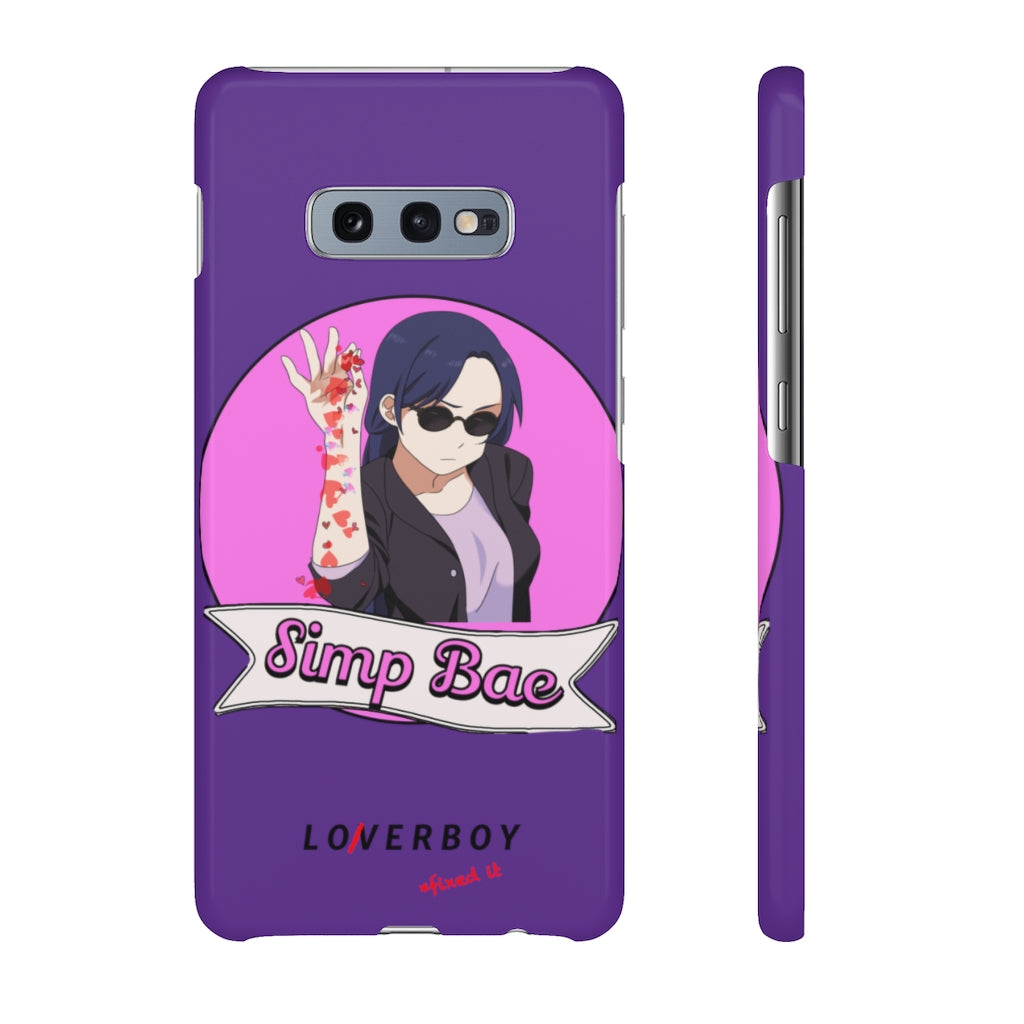 “Simp Bae” (Passion Purple) Snap Case