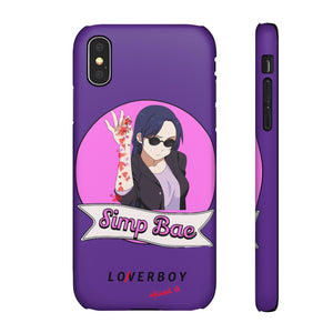 “Simp Bae” (Passion Purple) Snap Case