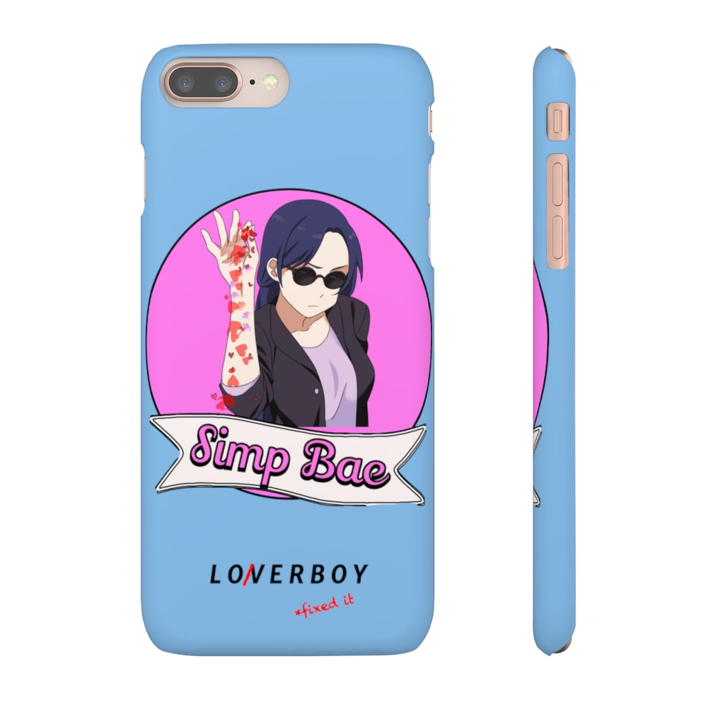 “Simp Bae” (Heartbreak Blue) Snap Case