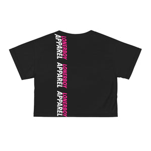 “Line ‘em Up” Logo Crop Top (Black)