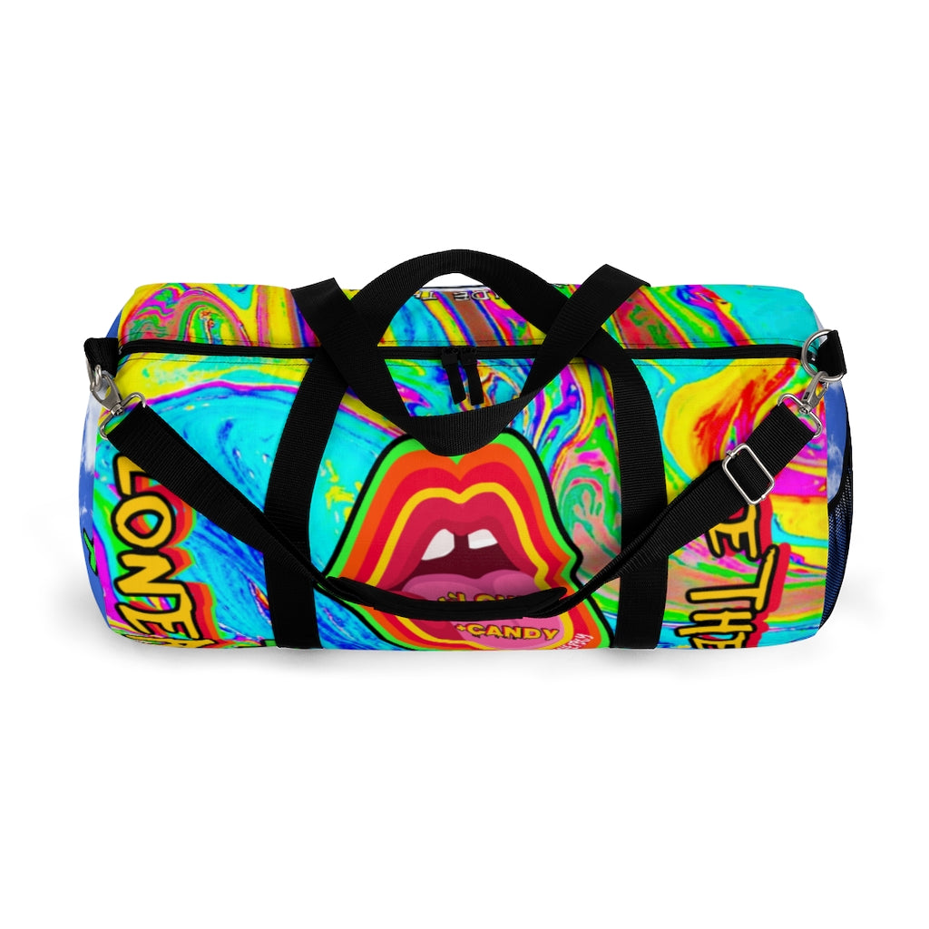 Eye-Catching CMYK Graffiti Clouds Sports Duffle Bag for Gym and Travel