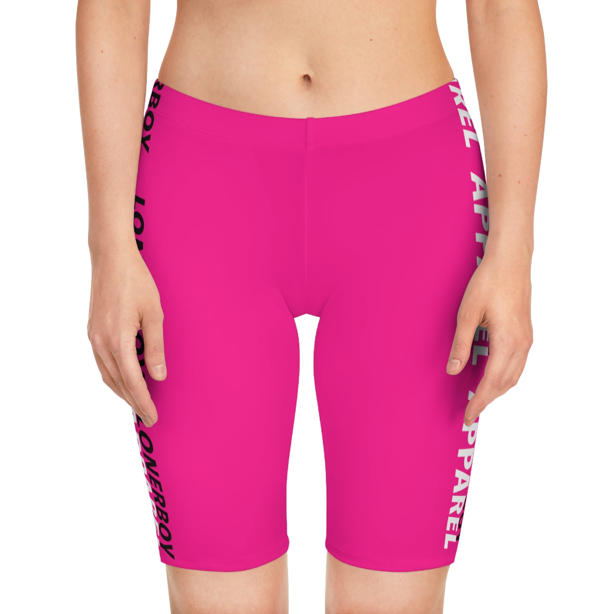 Women's Motorsport Biker Shorts (Sporty Pink)