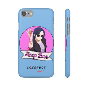 “Simp Bae” (Heartbreak Blue) Snap Case